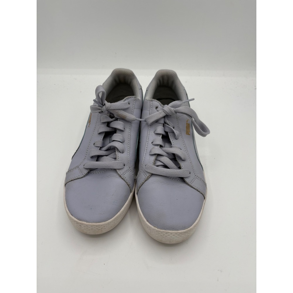 Puma Smash L Lavender Grey Leather Low Top Sneakers Womens 8.5 360780 15